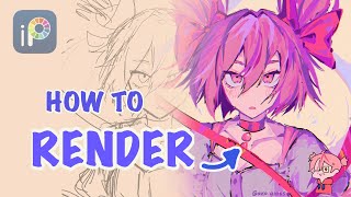 How To RENDER  Digital Art Tutorial [upl. by Phelps]