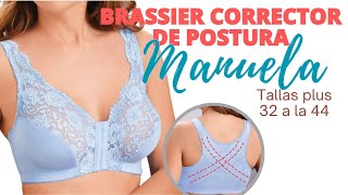 Cómo hacer un brassier CORRECTOR DE POSTURA Modelo MANUELA Tallas PUSS COPAS 32 A 44 ajustables [upl. by Arst]