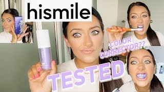 HISMILE HONEST REVIEW FIRST IMPRESSION HIT OR MISS V34 COLOR CORRECTOR WHITE TEETH [upl. by Hughmanick]