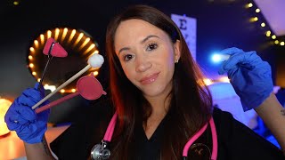 ASMR  Full Doctor Medical Exam ear eye face scalp physical checkup [upl. by Negam11]