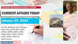 05 JANUARY 2024 Current Affairs by GK Today  GKTODAY Current Affairs  2024 [upl. by Farland904]