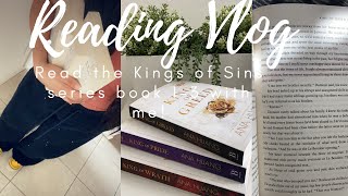 VLOG  Read with me Reading Kings of Sins Series books 13 📚 [upl. by Sualkcin506]