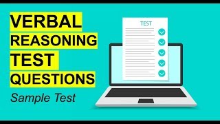 VERBAL REASONING TEST Questions amp Answers Tips Tricks and Questions [upl. by Latoye]