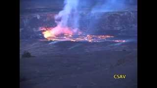 CSAV Hawaii Halemaumau Lava Lake Overflow [upl. by Eelrebmyk]