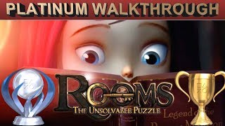 Rooms The Unsolvable Puzzle 100 Full Platinum Walkthrough  Trophy amp Achievement Guide [upl. by Attenhoj]