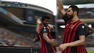 OGC Nice vsRC Lens PES 21 GAMEPLAY [upl. by Uzzia]