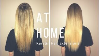 At Home Keratin Hair Extensions ll The Hair Shop [upl. by Popelka]