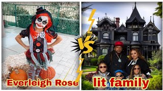 Everleigh Rose vs lit family from youngest to oldest 2024 [upl. by Zilef153]