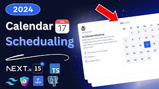 Create a Calendar Scheduling Platform using Nextjs Nylas Authjs Tailwind  2024 [upl. by Clarey]