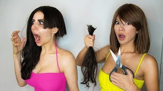 I LET MY GIRLFRIEND CUT MY HAIR Challenge [upl. by Alil661]