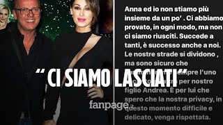 Anna Tatangelo e Gigi DAlessio si sono lasciati la conferma su Instagram quotCi abbiamo provatoquot [upl. by Sutit394]