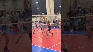 Big block  cover and kill SLC Triple Crown volleyball ncaa vball viral sports athlete [upl. by Jodi]