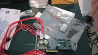 LSI 92608i SATA3 SAS 6Gbs PCIe 20 RAID Card Unboxing amp First Look Linus Tech Tips [upl. by Yllop794]