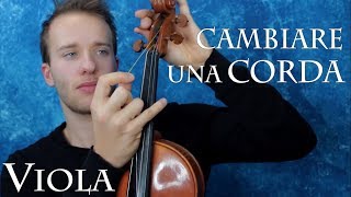 VIOLA  cambiare una corda [upl. by Anurb471]