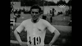 Harold Abrahams leans into Olympic gold  Mens 100m  Athletics  Paris 1924 Olympic Games [upl. by Asyral]