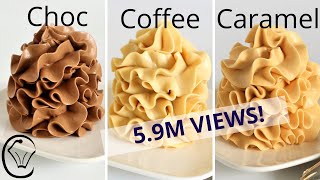 Condensed Milk Buttercream COMPILATION Chocolate Coffee Caramel SILKY SMOOTH No Grit No Icing Sugar [upl. by Aillil352]