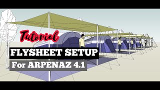 Flysheet Setup for Arpenaz 41 fresh amp black  Family Camping Malaysia  Tutorial Video [upl. by Lombardy37]