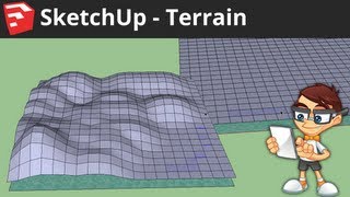 SketchUp Drawing Terrain and Landscapes [upl. by Ennaillij]