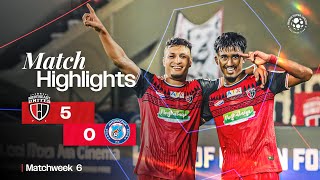 Match Highlights  NorthEast United FC 50 JamshedpurFC  MW 6  ISL 202425 [upl. by Robb]