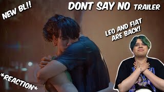 NEW BL Don’t Say No The Series เมื่อหัวใจใกล้กัน Trailer  REACTION [upl. by Omle]