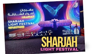 Sharjah Light Festival 2024  Amazing Display of Light Colors amp Music  Sharjah Police Headquarters [upl. by Ahcila]