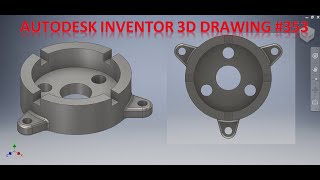 Autodesk Inventor Tutorial 353  Inventor 3d drawing tutorial  Inventor drawing Basics [upl. by Sorilda]