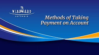 Methods of Taking Payment on Account [upl. by Feltie611]