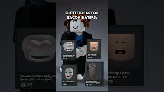 Outfit for bacon haters🤡 roblox bacon [upl. by Epolulot701]