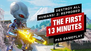 The First 13 Minutes of Destroy All Humans 2  Reprobed PS5 Gameplay [upl. by Ameerahs]