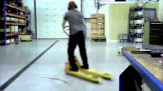 pallet jack drifting at work [upl. by Rhyne]