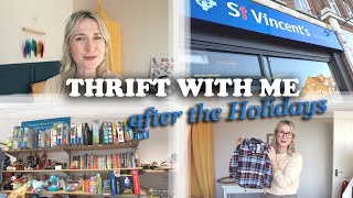 THRIFTING AT CHARITY SHOPS AFTER THE HOLIDAYS  POST XMAS CHARITY SHOP RUN [upl. by Brianna469]