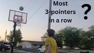 The most 3pointers I ever made in a row no rebounder [upl. by Yrrehs]