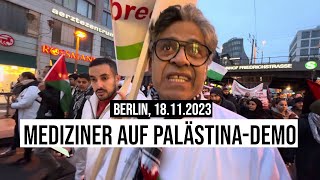 18112023 Berlin Mediziner auf PalästinaDemo in der Friedrichstraße b1811 [upl. by Rosalia]