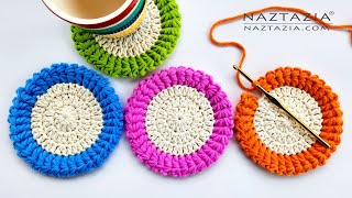 How to Crochet Star Stitch Coasters [upl. by Ventre]