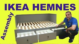 Ikea HEMNES Day bed assembly instructions [upl. by Khalil]