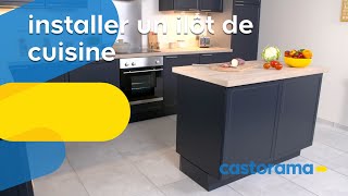 Comment installer un îlot central de cuisine  Castorama [upl. by Sulecram]