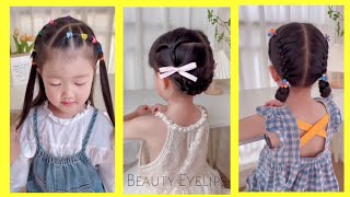 Beautiful 😘❤️Kids Hairstyles  Braids 😘 Beauty EyeLips  Tutorial  trending kids hairstyle how [upl. by Nessah488]