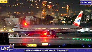 LIVE Los Angeles International Airport  LAX Plane Spotting [upl. by Rimola339]