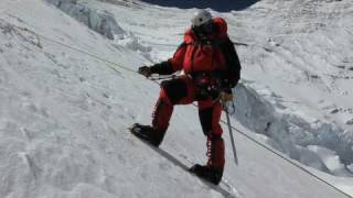 Whittaker Climbs Lhotse Face to Camp III [upl. by Ahsilyt836]