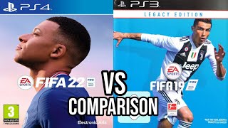 FIFA 22 PS4 Vs FIFA 19 PS3 [upl. by Stearns300]