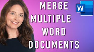 How To Merge Multiple Word Documents  Combine Word Documents into One File [upl. by Hieronymus157]