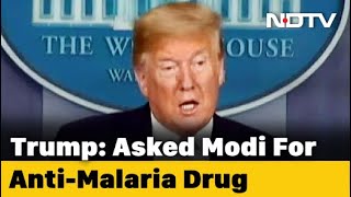 Donald Trump Requests PM Modi To Release AntiMalarial Drug To Fight COVID19 [upl. by Barbey]