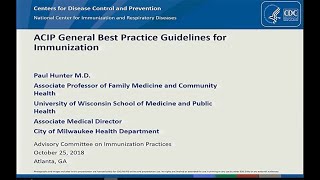 October 2018 ACIP Meeting  General Recommendations Influenza Rabies Meningococcal Pertussis [upl. by Booker]