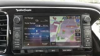 Outlander PHEV how to change from kmliter to milesgallon [upl. by Wong]