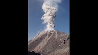 Santiaguito Volcano Explosions Earthquakes and Rockfalls [upl. by Adalie]