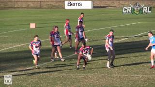 2017 CRRL Round 9 1st Grade Highlights  Tuggeranong Bushrangers Vs Queanbeyan Blues [upl. by Bergquist]