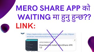 Mero share application lunch meroshare app download mero share cdscnepse nepal stock exchange [upl. by Arissa]