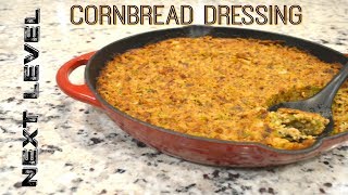 Cornbread Dressing to the Next Level  Thanksgiving Dressing  Stuffing [upl. by Ayikin]