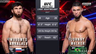 MAGOMED ANKALAEV VS JOHNNY WALKER 2 FULL FIGHT UFC VEGAS 84 [upl. by Gagnon]