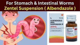 zentel 10ml how to use  How to use albendazole syrup  zetel albendazole  dose [upl. by Yecak]